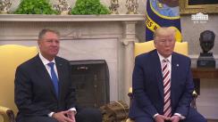 Declarații susținute de Președintele României, Klaus Iohannis, și Președintele Statelor Unite ale Americii, Donald Trump, la începutul întâlnirii de la Casa Albă