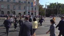 Declarațiile Președintelui Republicii Moldova, Igor Dodon, după depunerile de flori la monumentul Ștefan cel Mare și Sfânt cu prilejul Zilei Independenței Republicii Moldova