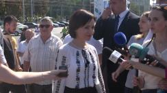 Declarațiile Prim-ministrului Republicii Moldova, Maia Sandu, și a Ministrului Afacerilor Interne, Andrei Năstase, după depunerea de flori la monumentul Ștefan cel Mare și Sfânt cu prilejul Zilei Independenței Republicii Moldova