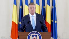 Declarație de presă susținută de Președintele României, Klaus Iohannis