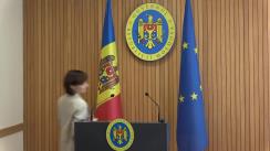 Declarațiile Prim-ministrului Republicii Moldova, Maia Sandu, după ședința Guvernului Republicii Moldova din 30 august 2019