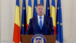 Declarație de presă susținută de Președintele României, Klaus Iohannis