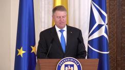 Ceremonia de decorare de către Președintele României, Klaus Iohannis, a alpinistului Horia-Dan Colibășanu