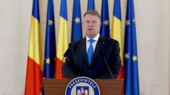 Declarație de presă susținută de Președintele României, Klaus Iohannis