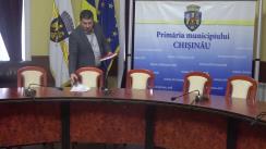 Briefing susținut de consilierii municipali ai PSRM cu privire la lansarea unei licitații publice în capitală