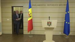 Conferință de presă susținută de Președintele Partidului Democrat din Moldova și deputat în Parlamentul Republicii Moldova, Pavel Filip