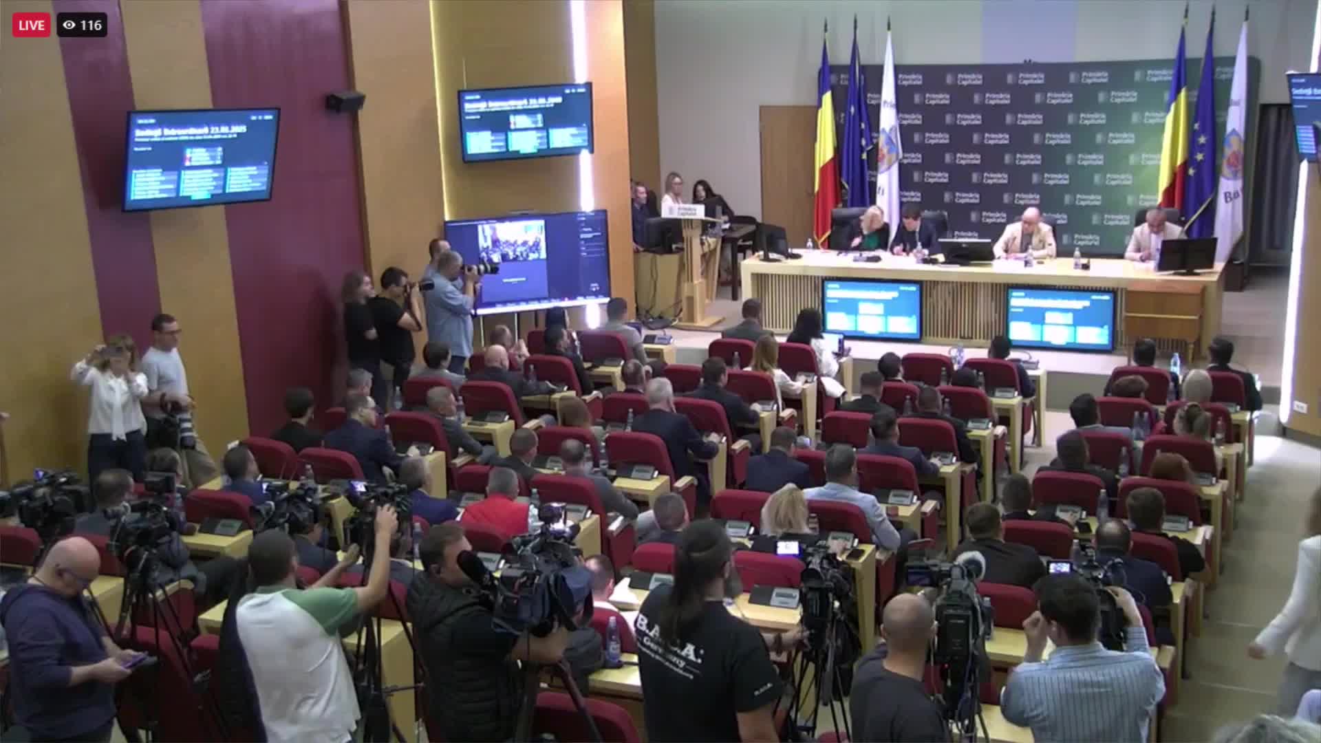 Ședința extraordinară a Consiliului General al Municipiului București din 23 mai 2025