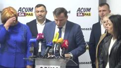 Conferința de presă susținută de Andrei Năstase, candidatul Blocului ACUM Platforma DA și PAS pentru funcția de primar general al municipiului Chișinău, cu tema „Creșterea confortului urban”