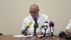 Briefing susținut de reprezentanții Spitalului de Urgență privind starea pacienților în urma accidentului de la Buiucani