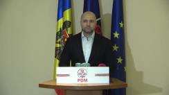 Briefing susținut de candidatul PDM la funcția de primar general al municipiului Chișinău, Vladimir Cebotari