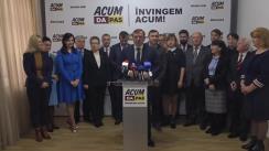 Conferință de presă susținută de candidatul Blocului ACUM Platforma DA și PAS la funcția de primar general al municipiului Chișinău, Andrei Năstase