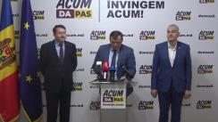 Conferință de presă susținută de președintele Partidului Platforma Demnitate și Adevăr, Andrei Năstase