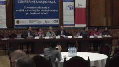 Conferința națională „Guvernare eficientă și viabilă a instituțiilor de învățământ profesional tehnic”