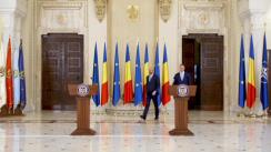 Declarație de presă susținută de Președintele României, Klaus Iohannis, și Președintele-ales al Consiliului European, Charles Michel