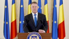 Declarație de presă susținută de Președintele României, Klaus Iohannis