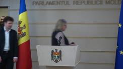 Conferință de presă susținută de fracțiunea PAS în timpul ședintei Parlamentului Republicii Moldova din 19 decembrie 2019