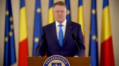 Declarație de presă susținută de Președintele României, Klaus Iohannis