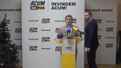 Conferință de presă organizată de Partidul Acțiune și Solidaritate cu privire la majorarea prețurilor la transportul public între localitățile din țară