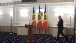 Declarații de presă după ședința de lucru a Președintelui Republicii Moldova, Igor Dodon, cu președintele Parlamentului Republicii Moldova, Zinaida Greceanîi și cu prim-ministrul Republicii Moldova, Ion Chicu