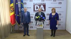 Conferință de presă organizată de Partidul Platforma Demnitate și Adevăr