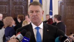 Declarație de presă susținută de Președintele României, Klaus Iohannis