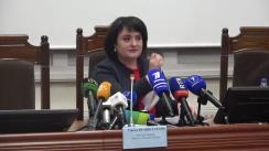 Briefing de presă susținut de Ministrul Sănătății, Muncii și Protecției Sociale, Viorica Dumbrăveanu, privind implementarea inițiativelor sociale aprobate la sfârșitul anului 2019