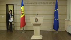 Briefing susținut de deputata Fracțiunii ACUM Platforma DA, Inga Grigoriu