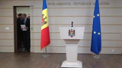 Briefing de presă organizat de fracțiunea Partidului Democrat din Moldova privind prioritățile fracțiunii pentru sesiunea parlamentară de primăvară-vară