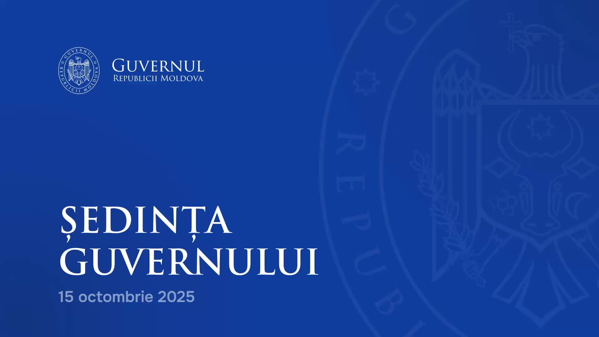 Ședința Guvernului Republicii Moldova din 15 octombrie 2025