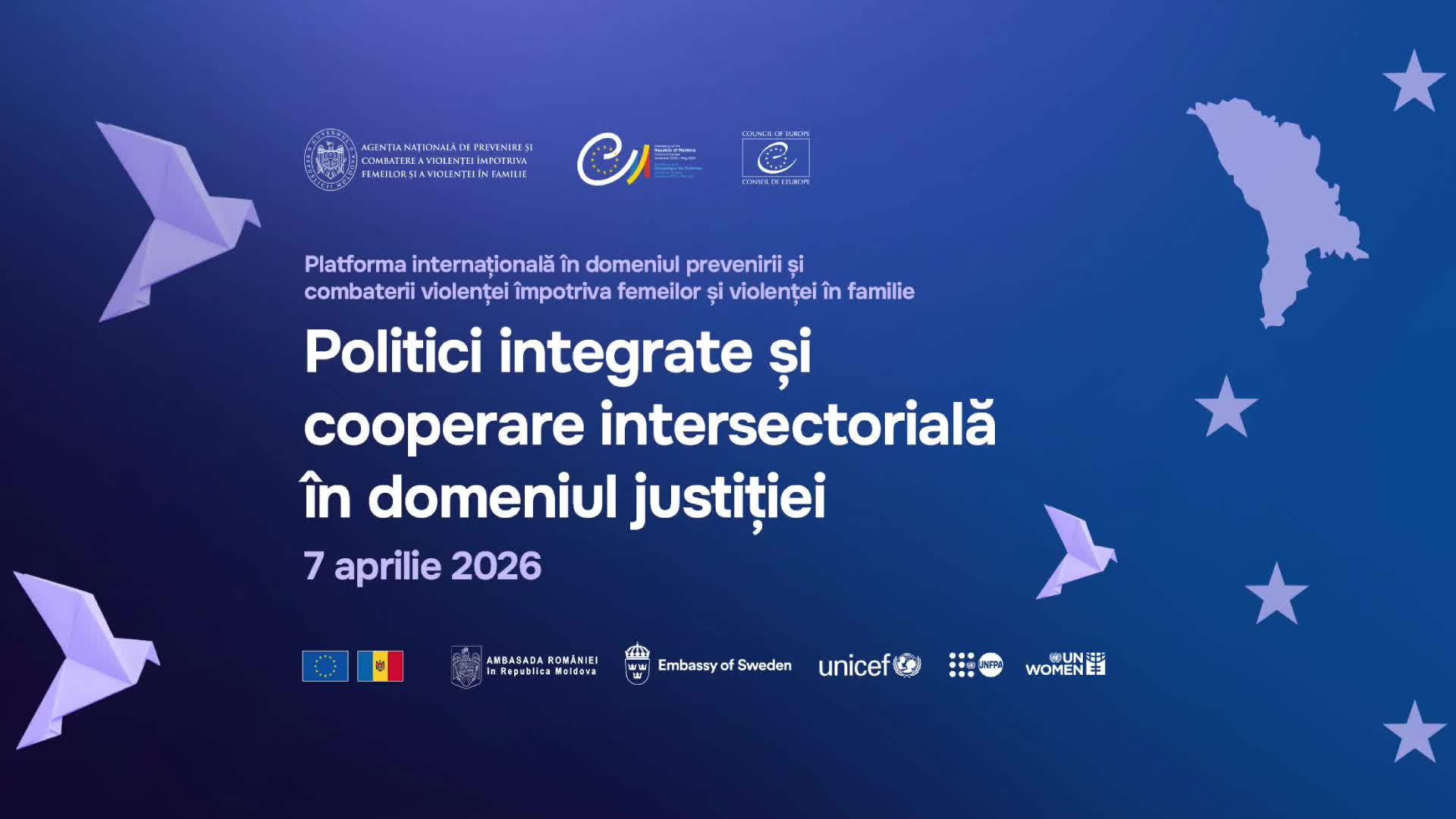 Platforma internațională în domeniul prevenirii și combaterii violenței împotriva femeilor și violenței în familie. Politici integrate și cooperare intersectorială în domeniul justiției