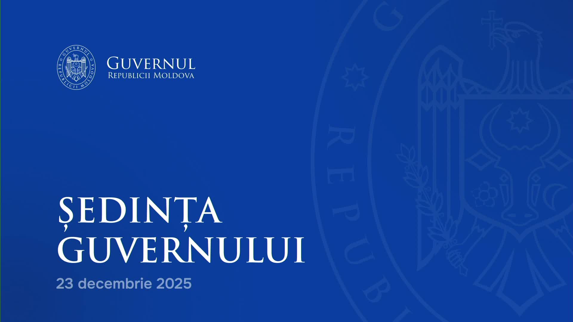 Ședința Guvernului Republicii Moldova din 23 decembrie 2025