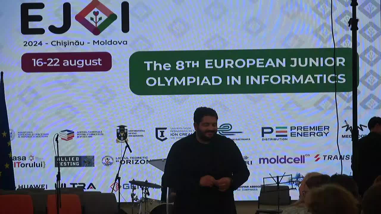 Festivitatea de deschidere a Olimpiadei Europene de Informatică pentru Juniori, ediția a 8-a