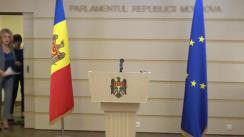 Briefing de presă susținut de către deputata PDM, Violeta Ivanov, privind o inițiativă legislativă cu privire la susținerea Administrației Publice Locale
