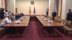 Discuțiile Prim-ministrului Republicii Moldova, Ion Chicu, cu reprezentanții protestarilor veterani