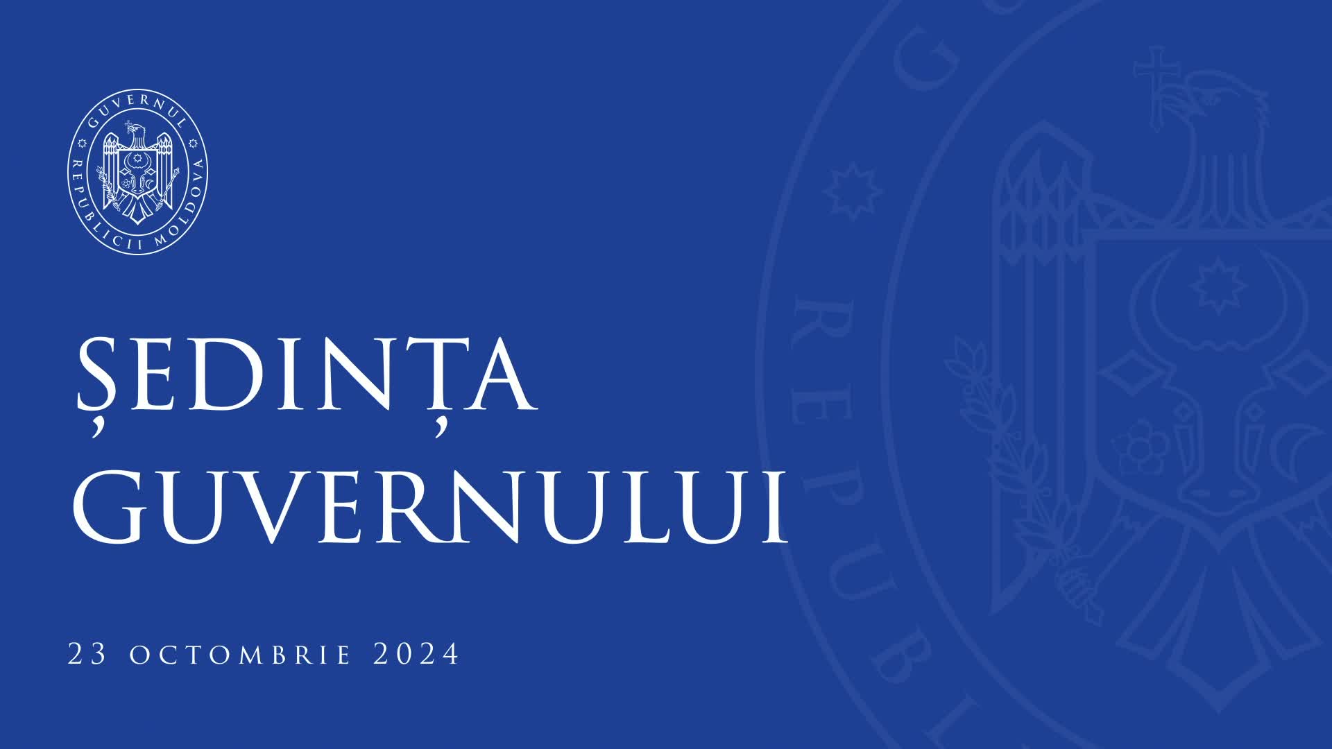 Ședința Guvernului Republicii Moldova din 23 octombrie 2024