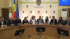 Conferință de presă susținută de fracțiunea Platformei DA din cadrul Consiliului Municipal Chișinău