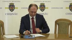 Conferință de presă susținută de Primarul municipiului Chișinău, Ion Ceban