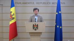 Briefing de presă susținut de către deputatul PAS, Dan Perciun