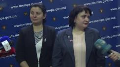 Briefing de presă susținut de Ministrul Sănătății, Muncii și Protecției Sociale, Viorica Dumbrăveanu, unde sunt prezentate măsurile privind controlul răspândirii Coronavirusului de tip nou pe teritoriul Republicii