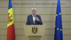 Conferință de presă susținută de vicepreședintele Parlamentului Republicii Moldova, Alexandru Slusari 