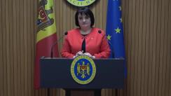 Declarații de presă susținute de Ministrul Sănătății, Muncii și Protecției Sociale, Viorica Dumbrăveanu, după ședința Comisiei pentru Situații Excepționale