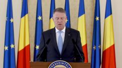 Declarație de presă susținută de Președintele României, Klaus Iohannis