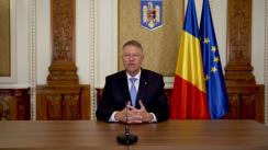 Declarație de presă susținută de Președintele României, Klaus Iohannis