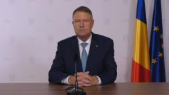 Declarație de presă susținută de Președintele României, Klaus Iohannis