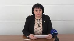 Briefing de presă susținut de Ministrul Sănătății, Muncii și Protecției Sociale, Viorica Dumbrăveanu, de prezentare a informațiilor actualizate privind controlul infecției prin Coronavirusul de tip nou, la nivel național