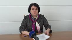 Briefing de presă susținut de Ministrul Sănătății, Muncii și Protecției Sociale, Viorica Dumbrăveanu, de prezentare a informațiilor actualizate privind controlul infecției prin Coronavirusul de tip nou, la nivel național