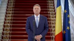 Declarație de presă susținută de Președintele României, Klaus Iohannis, după ședința de evaluare și prezentare a măsurilor cu privire la gestionarea epidemiei COVID-19