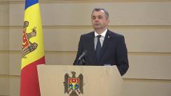 Declarațiile Prim-ministrului Republicii Moldova, Ion Chicu, după ședința Parlamentului Republicii Moldova din 2 aprilie 2020