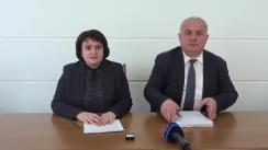 Briefing de presă susținut de Ministrul Sănătății, Muncii și Protecției Sociale, Viorica Dumbrăveanu, de prezentare a informațiilor actualizate privind controlul infecției prin Coronavirusul de tip nou, la nivel național