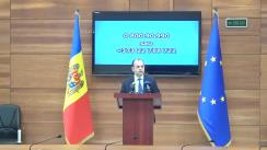 Briefing de presă susținut de Ministrul Afacerilor Externe și Integrării Europene, Oleg Țulea, privind graficul curselor aeriene pentru repatrierea cetățenilor moldoveni aflați peste hotarele țării, precum și rolul ministerului și misiunilor diplomatice în organizarea acestui proces